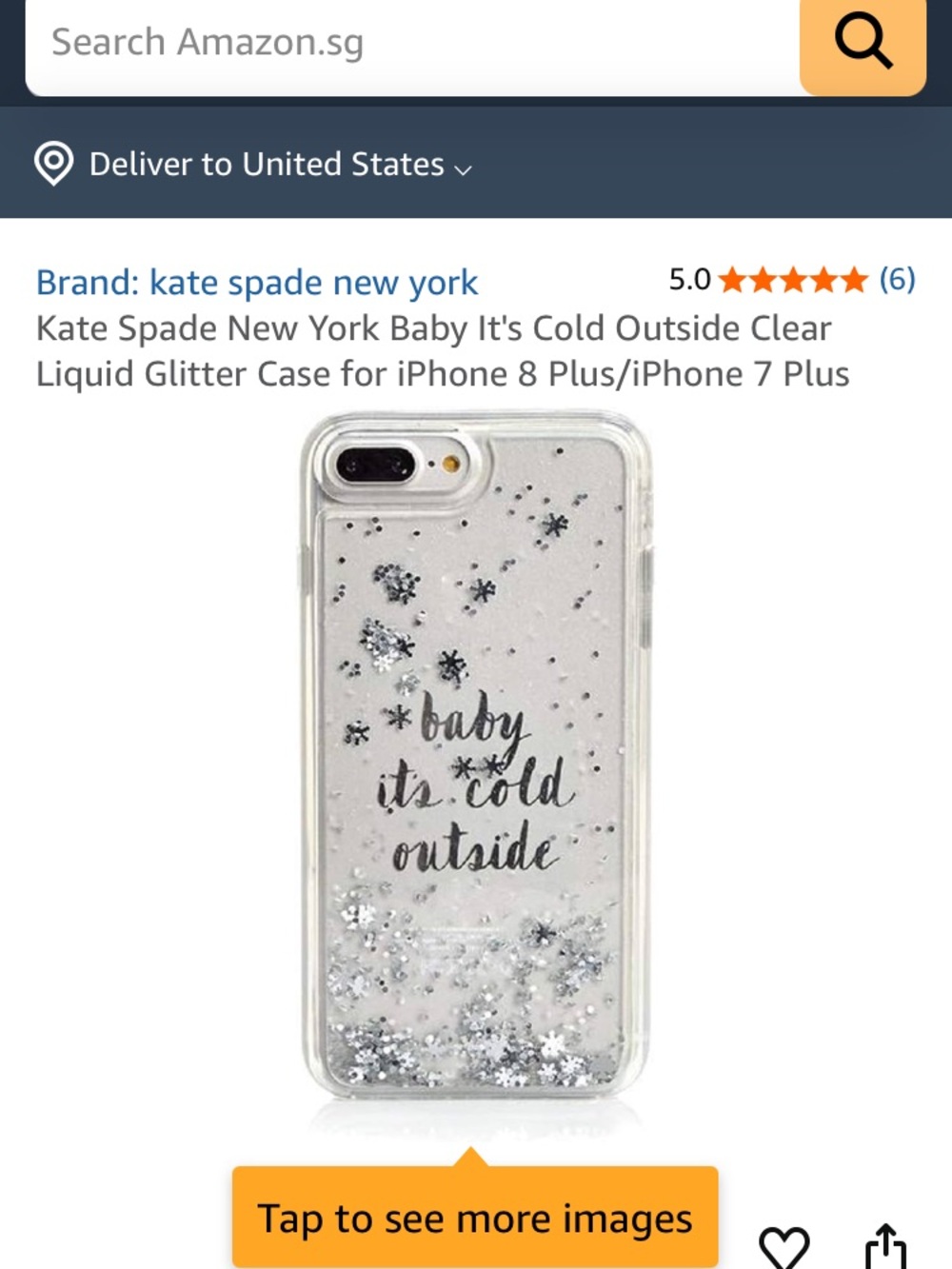 Kate Spade New York Baby It's Cold Outside iPhone 8 Plus/iPhone 7 Plus - Picture 2 of 2